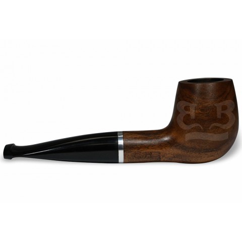 Cachimbo Elite Prateado Reto Encerado (Filtro Permanente) Piteira Chifre - 0128 R PO CH NAT